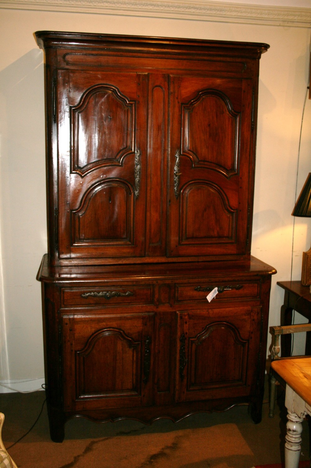 18th french walnut deux corps