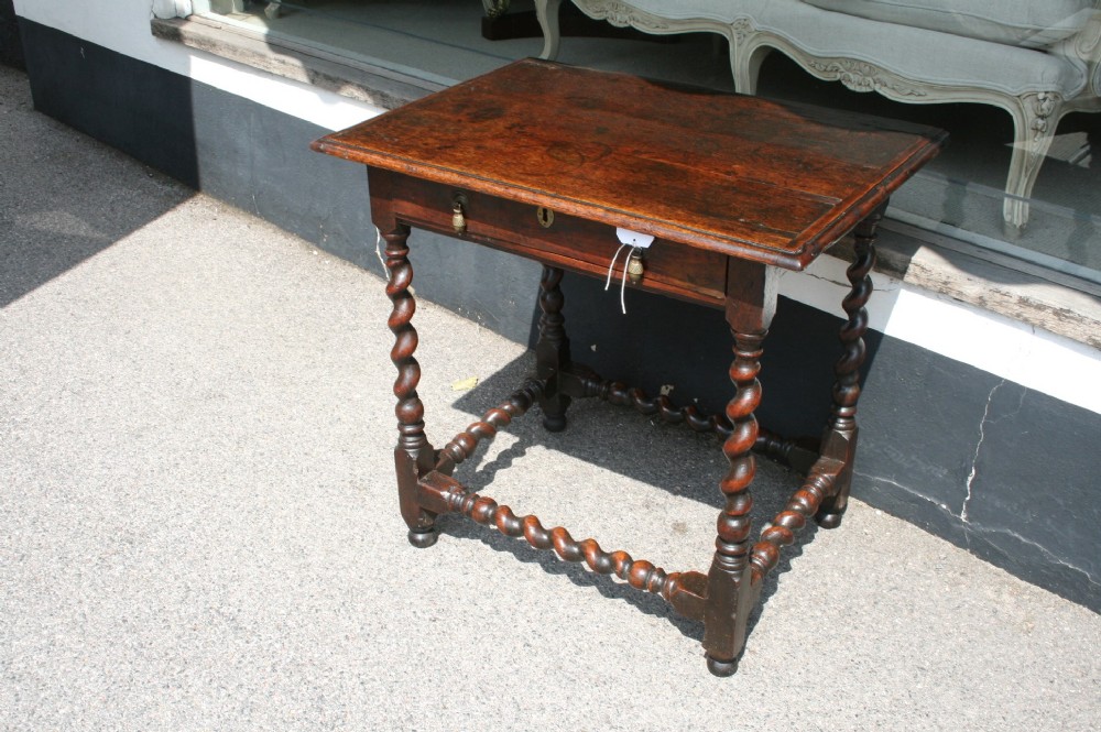 17th century oak table 