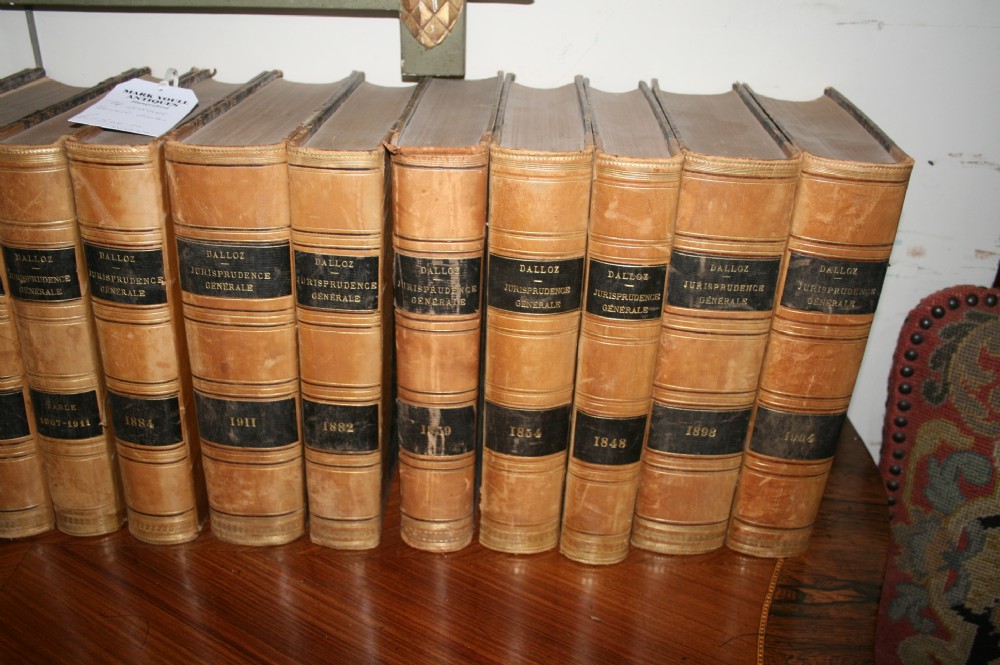 set of 74 leather bound books 