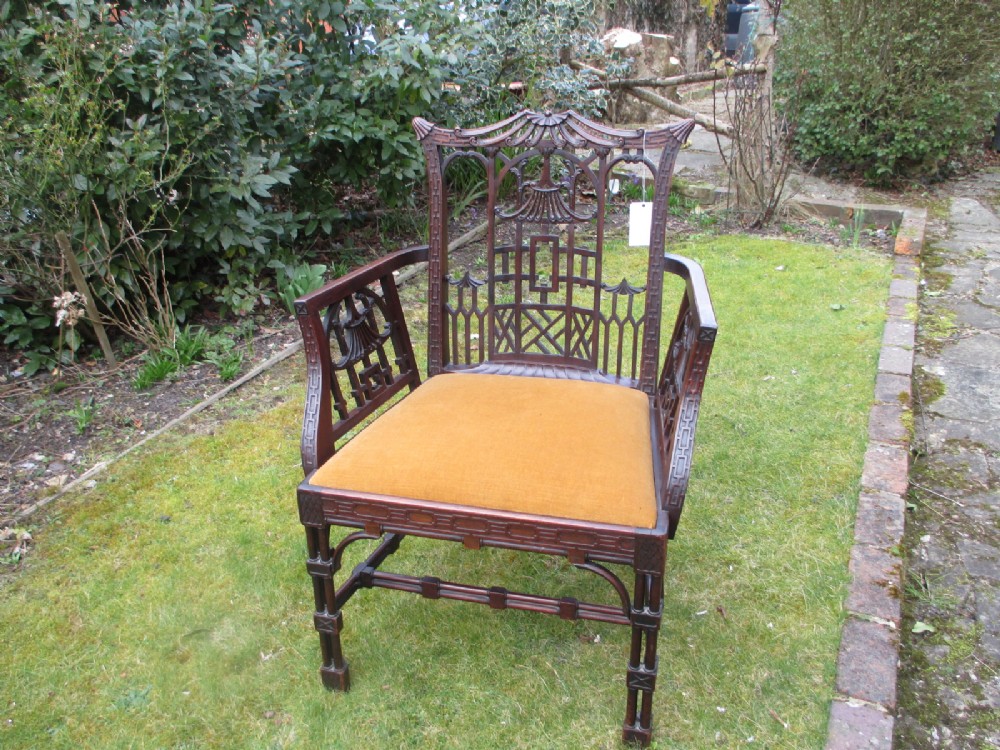 Chinese Chippendale Armchair