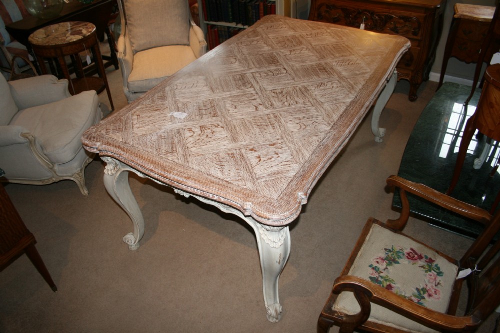 large extending oak table 