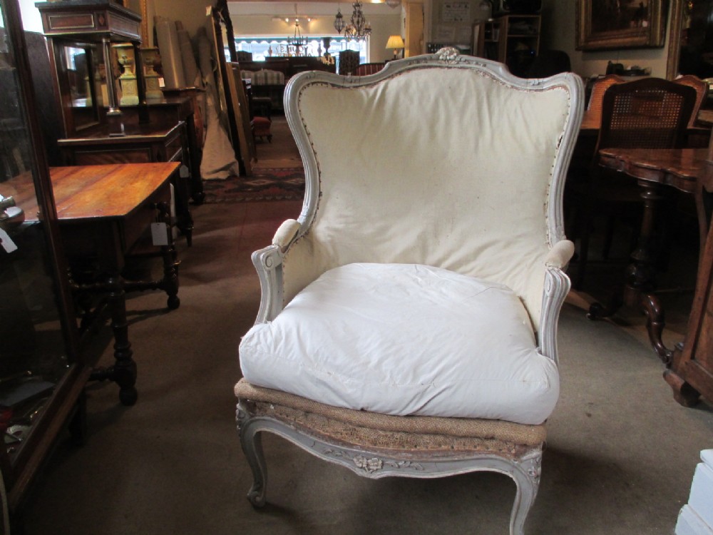 Large French Bergere Armchair
