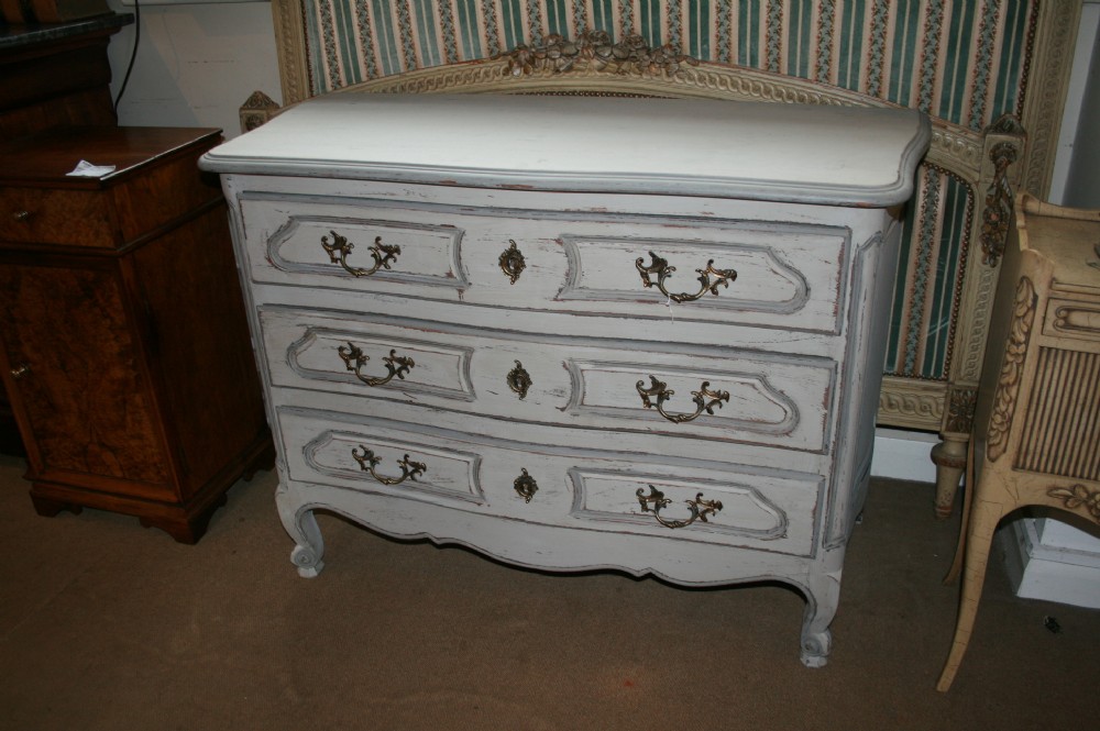french louis style painted commode 