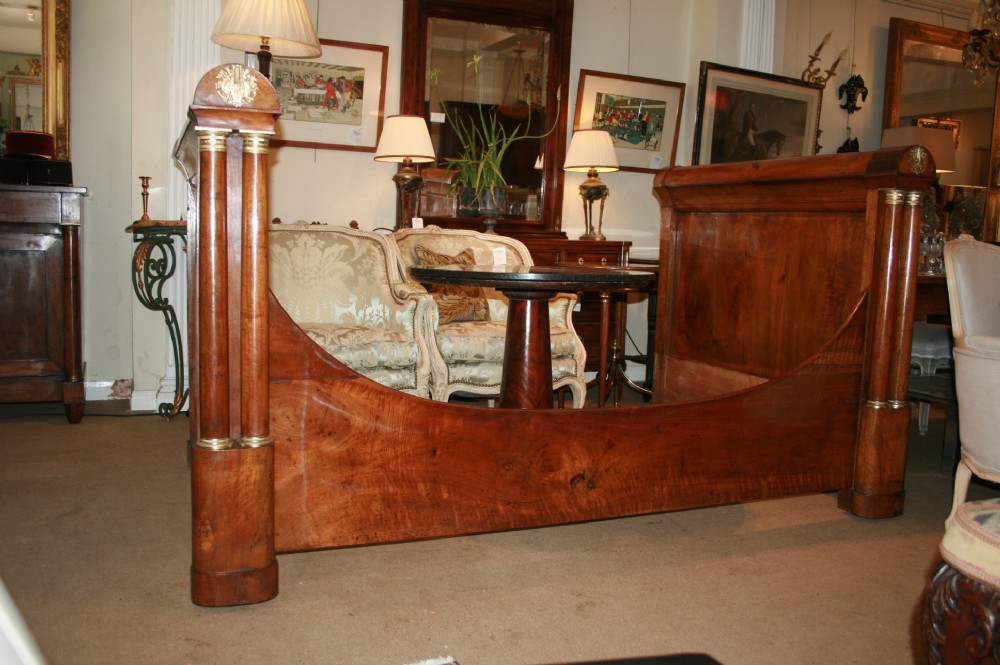 wonderful walnut sleigh bed 