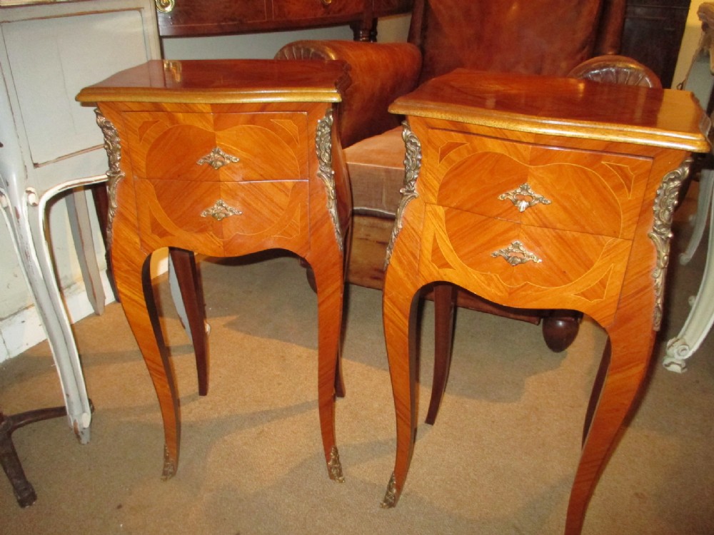 Pair of King-wood Bedside Tables