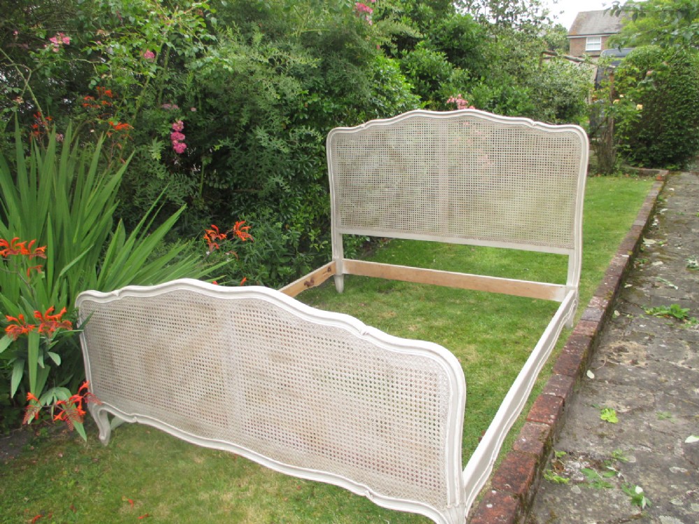King sized cane bed