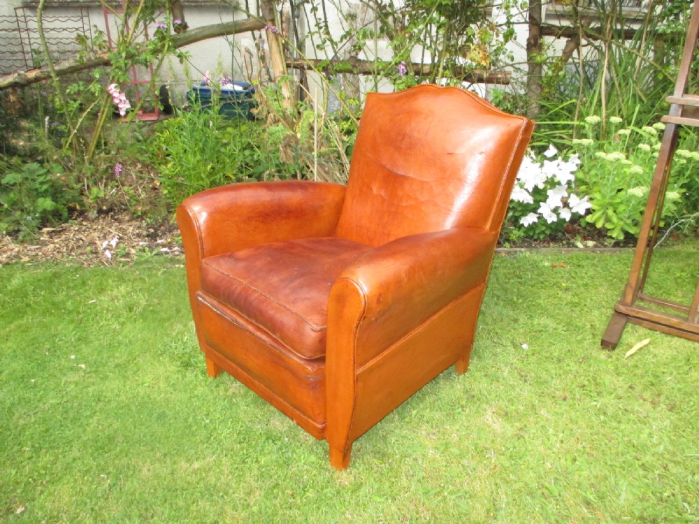 French leather Club Chair