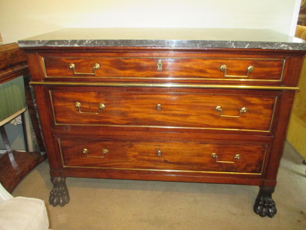 French Mahogany Commode 