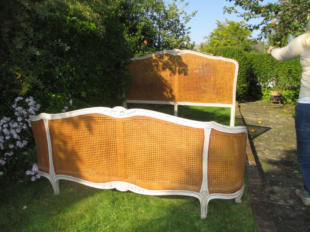 French Caned King-sized Bed