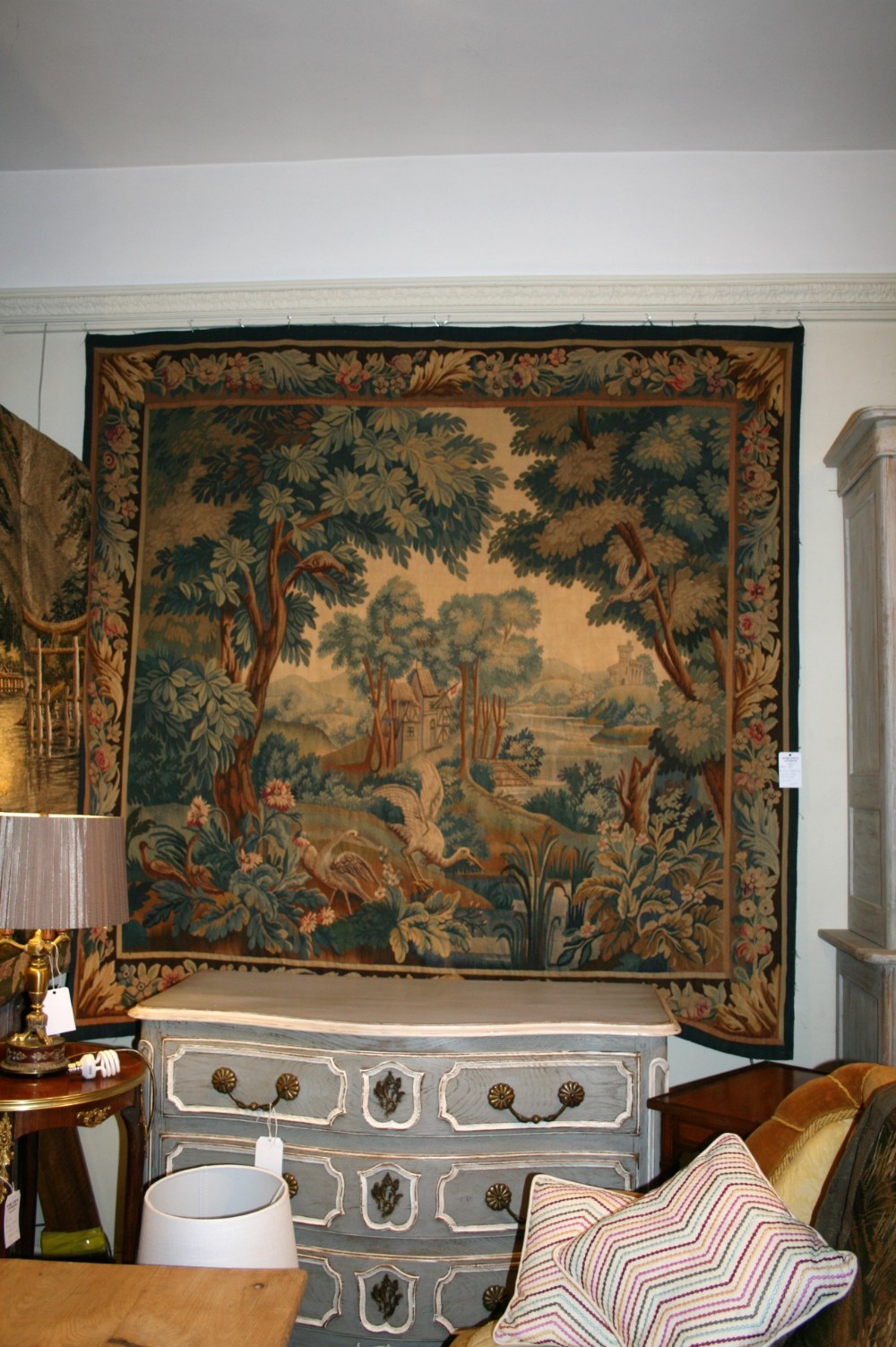 aubusson type 19th tapestry 