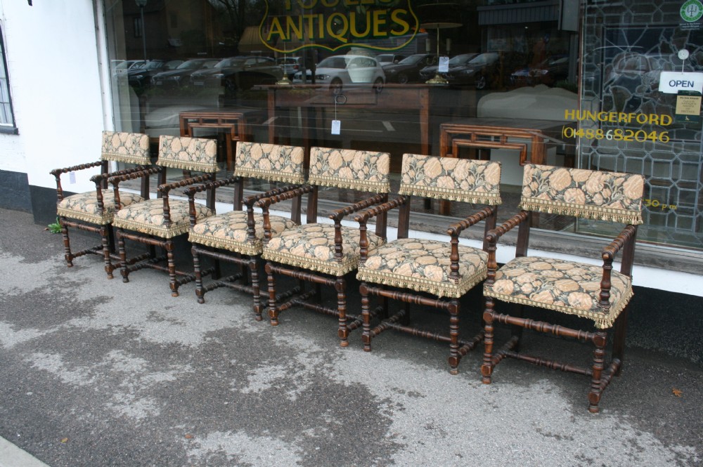 set of six 18th chairs 