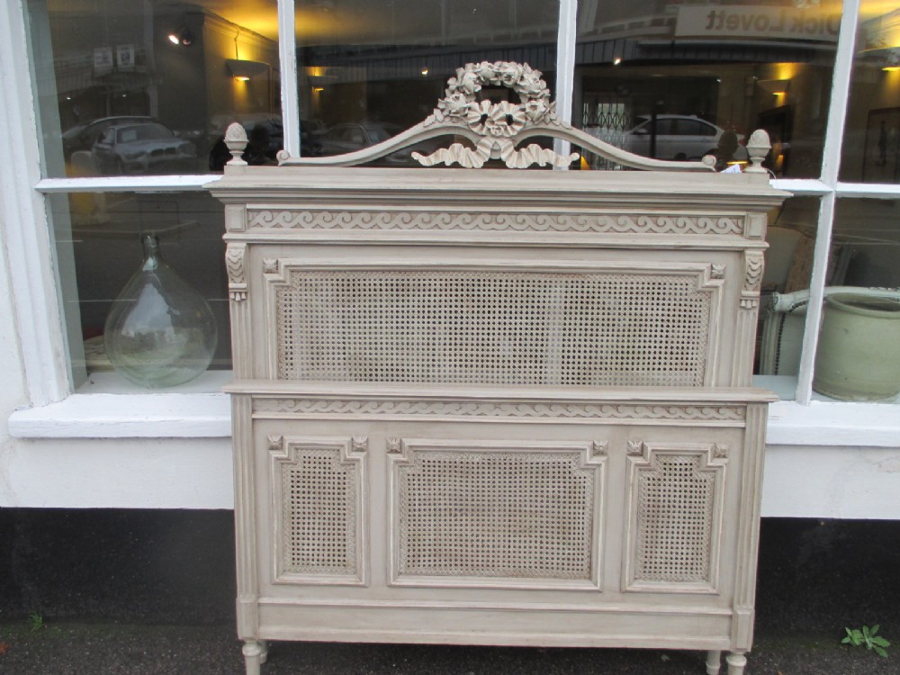 French caned Bed