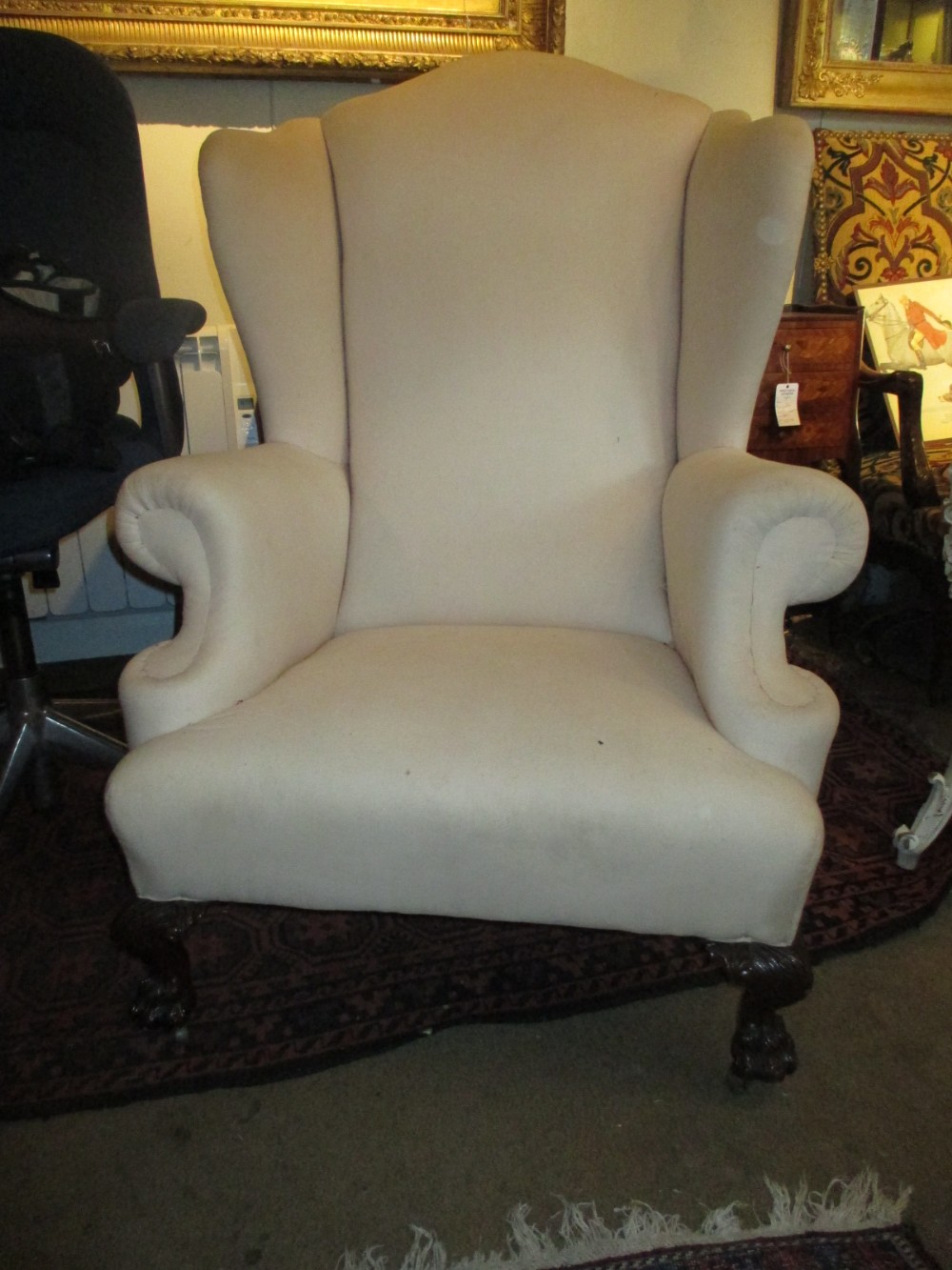 Large Wing-back Armchair