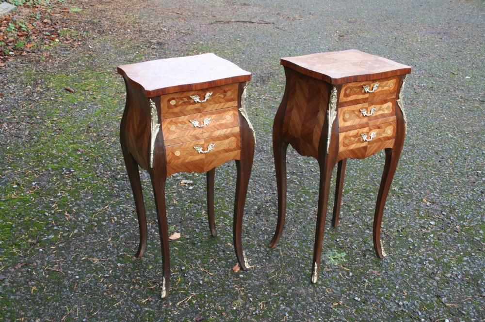 very nice pair of french bedside tables 