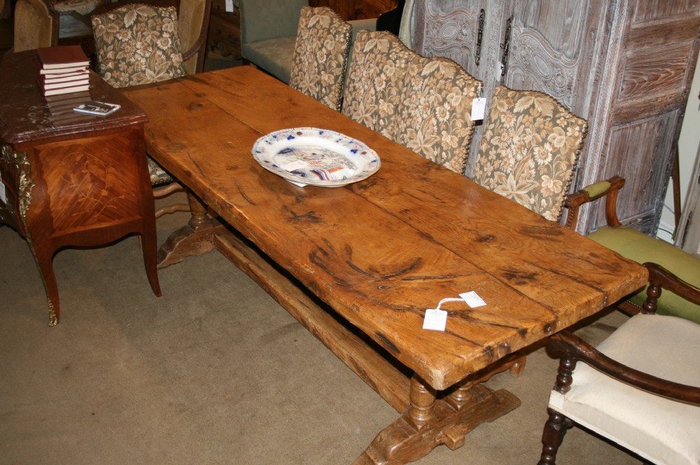 large oak refectory table 