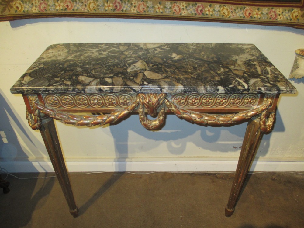 18th Century Gilt Console Table