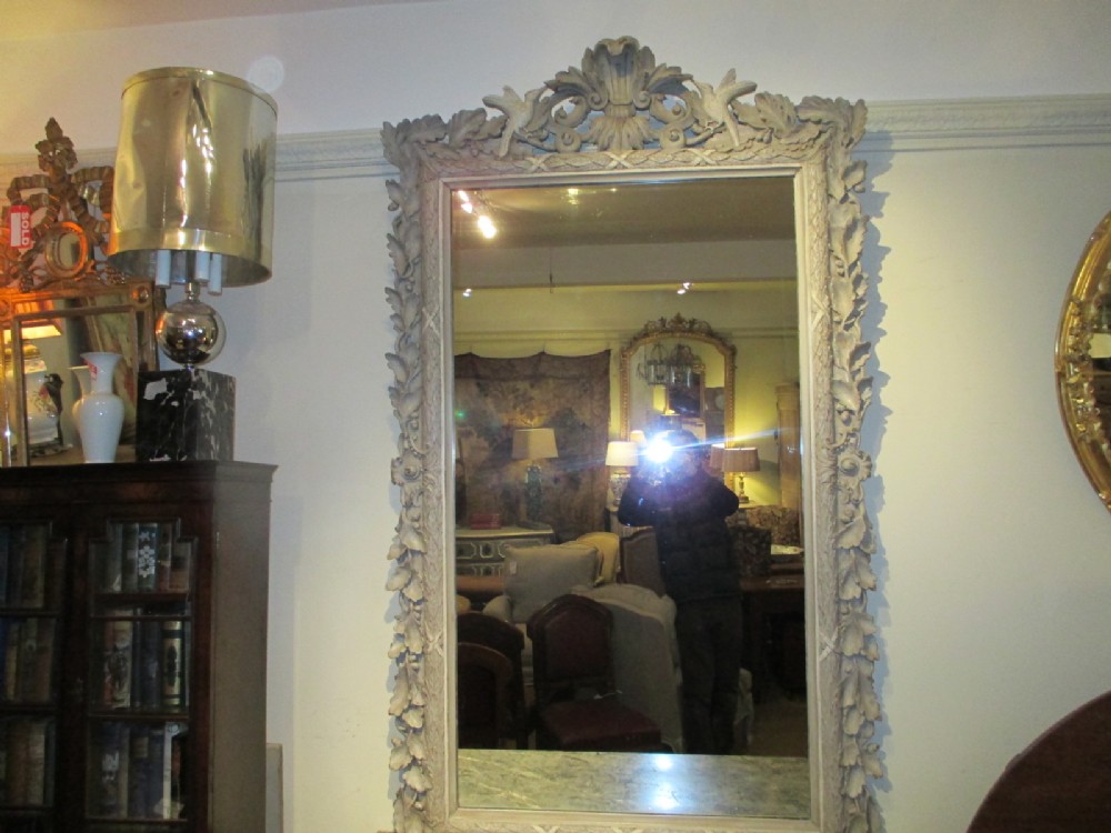 Large Carved Painted Mirror 