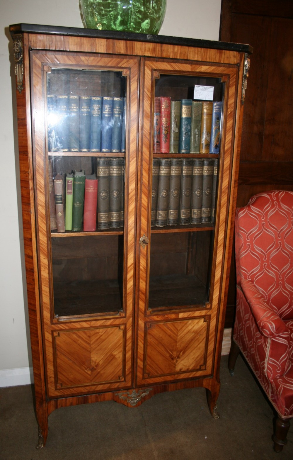 french tulip wood vitrine 