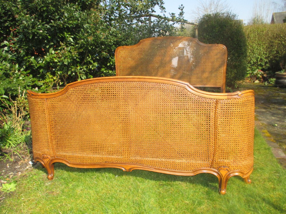 King sized French Cane Bed 