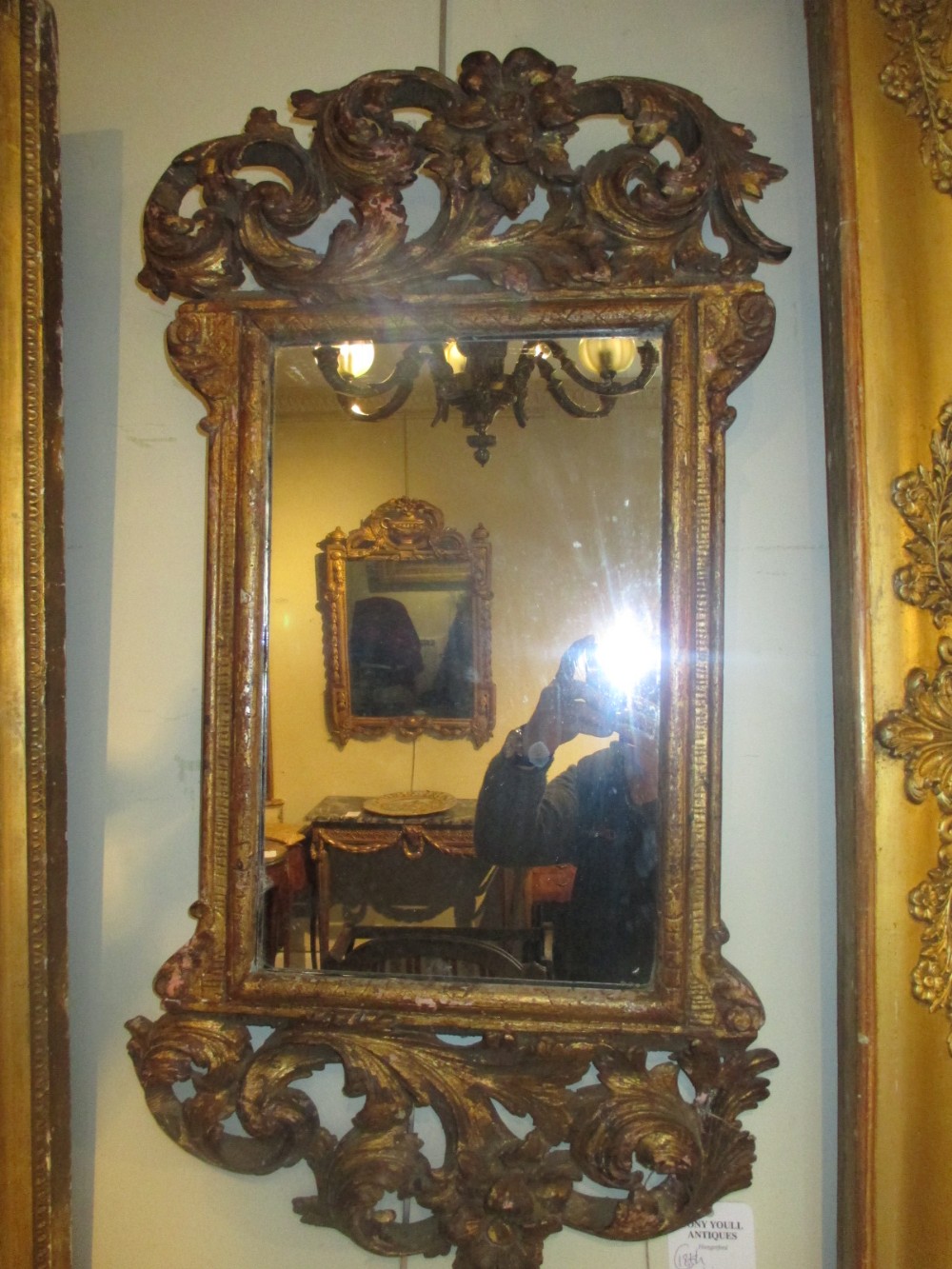 18th Century gilt mirror