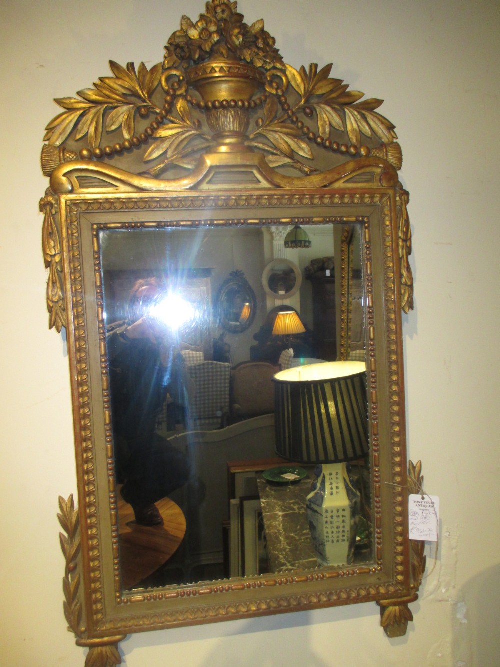 French Painted Mirror