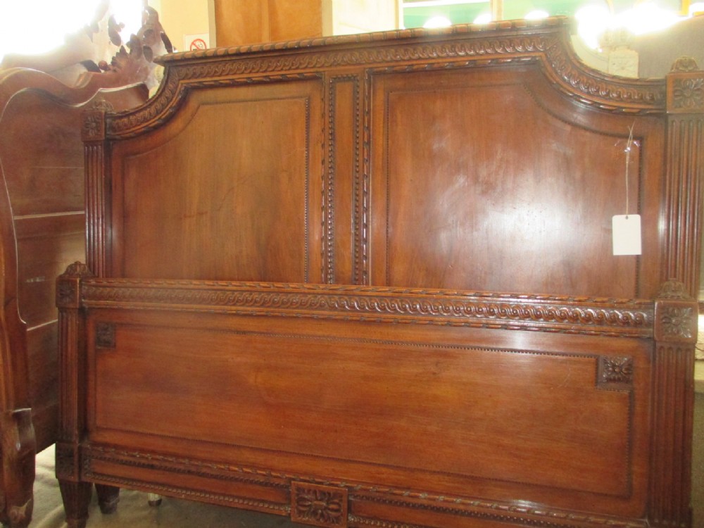 Antique King size walnut Bed