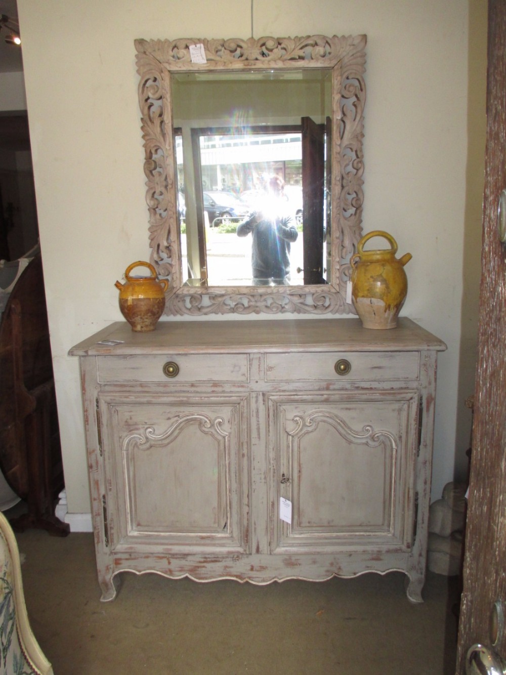 Antique French Painted Buffet