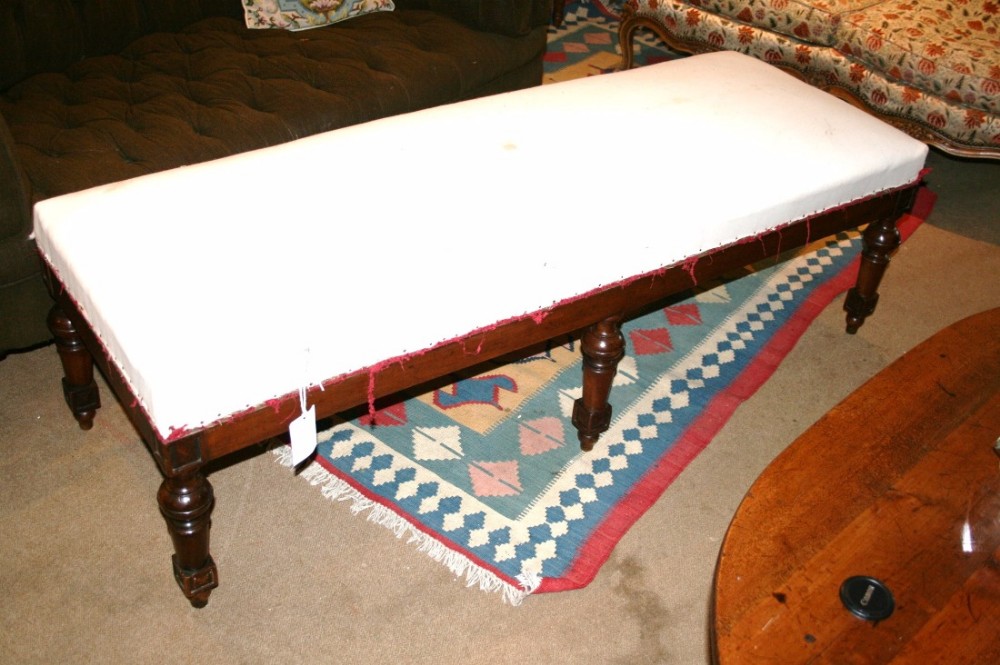 large french mahogany stool 