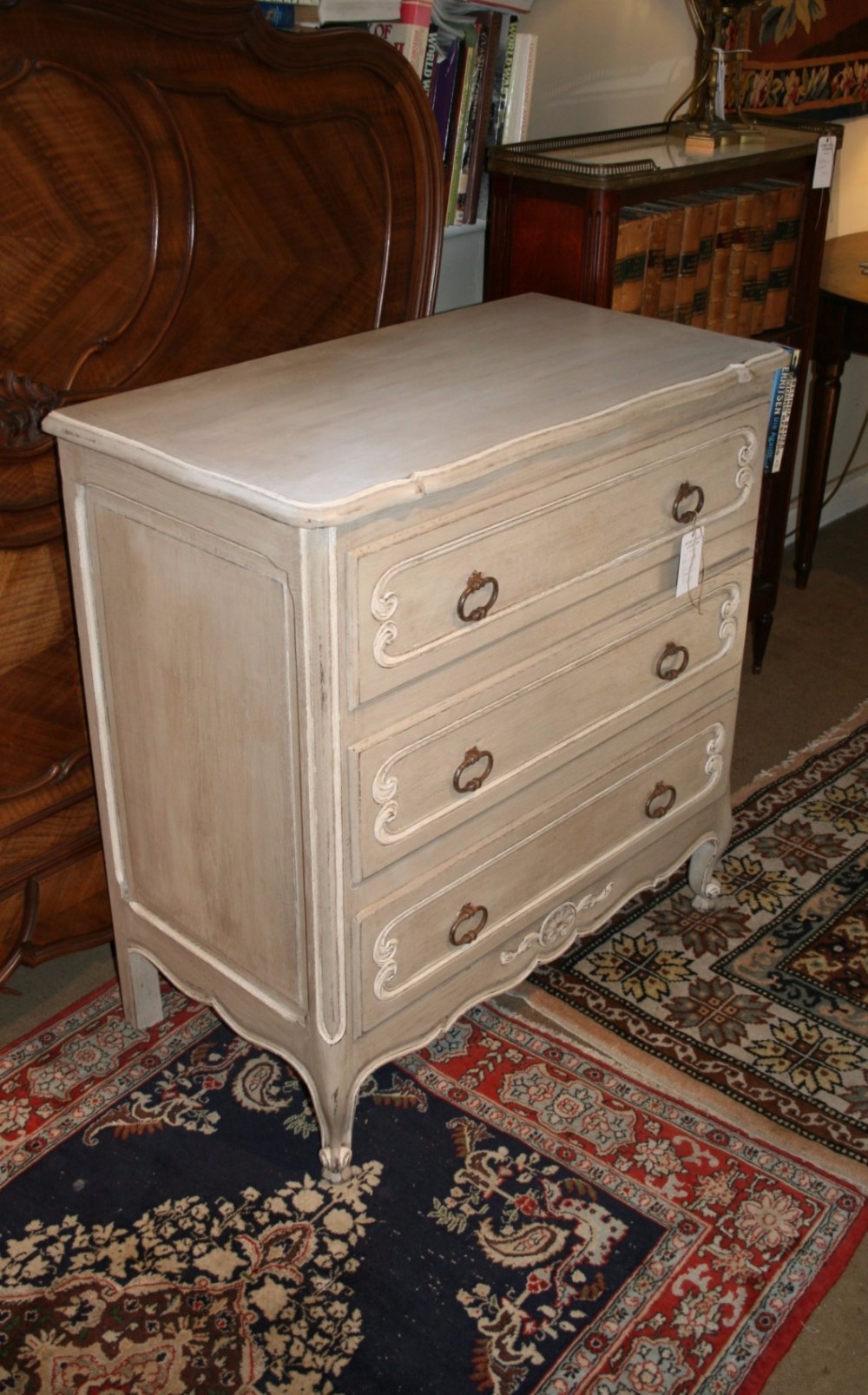 french painted commode 