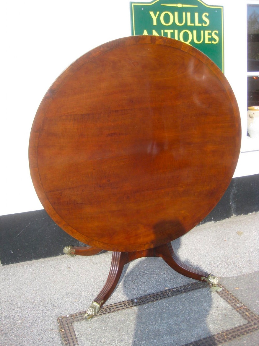 Mahogany breakfast table george III  third