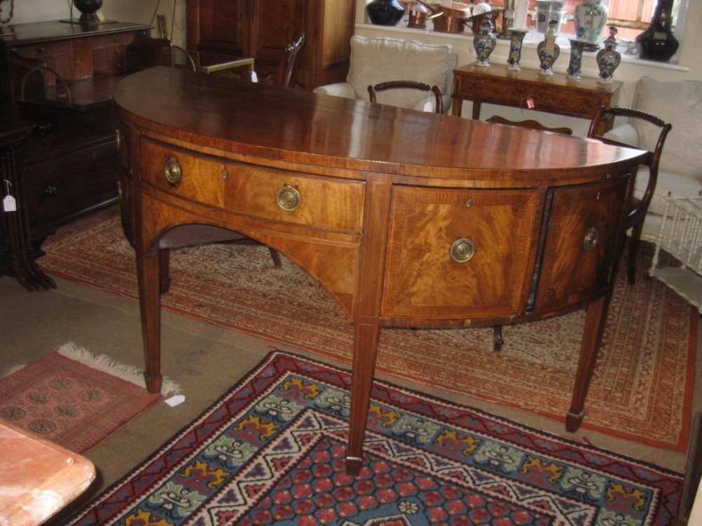  Demi lune georgian sideboard