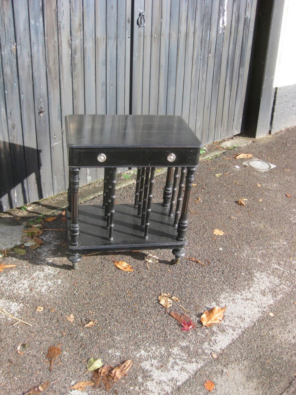 Victorian Ebonised  Table  
