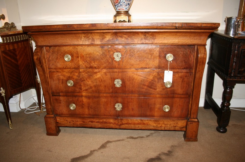 french period walnut commode 
