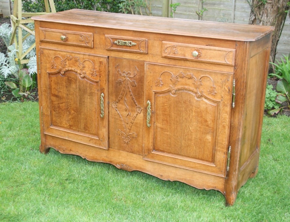 french period oak buffet 