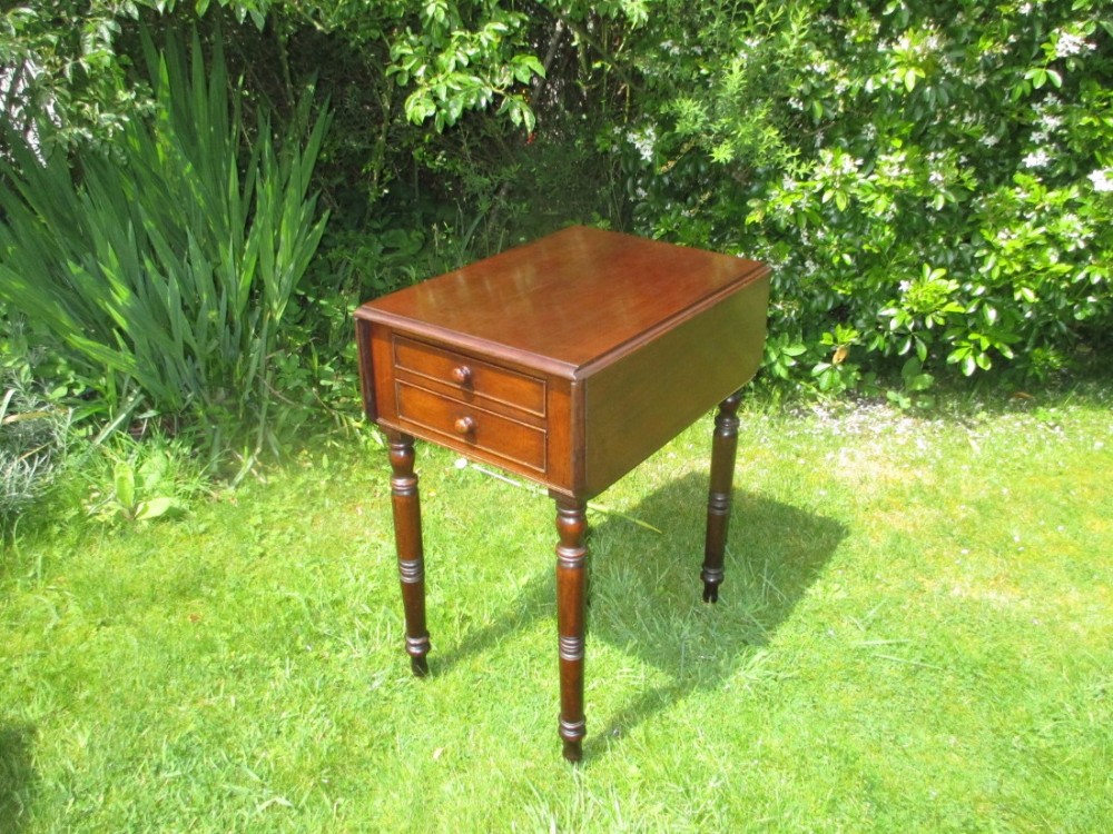 regency drop leaf bedside table