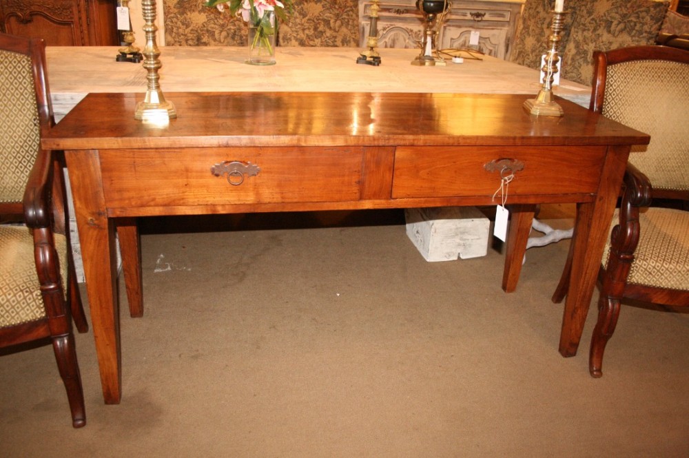 cherry wood side serving table