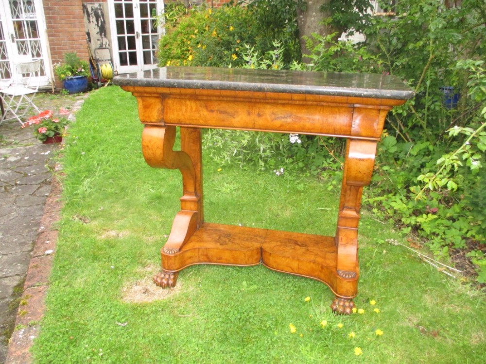 Burr Ash Console Table