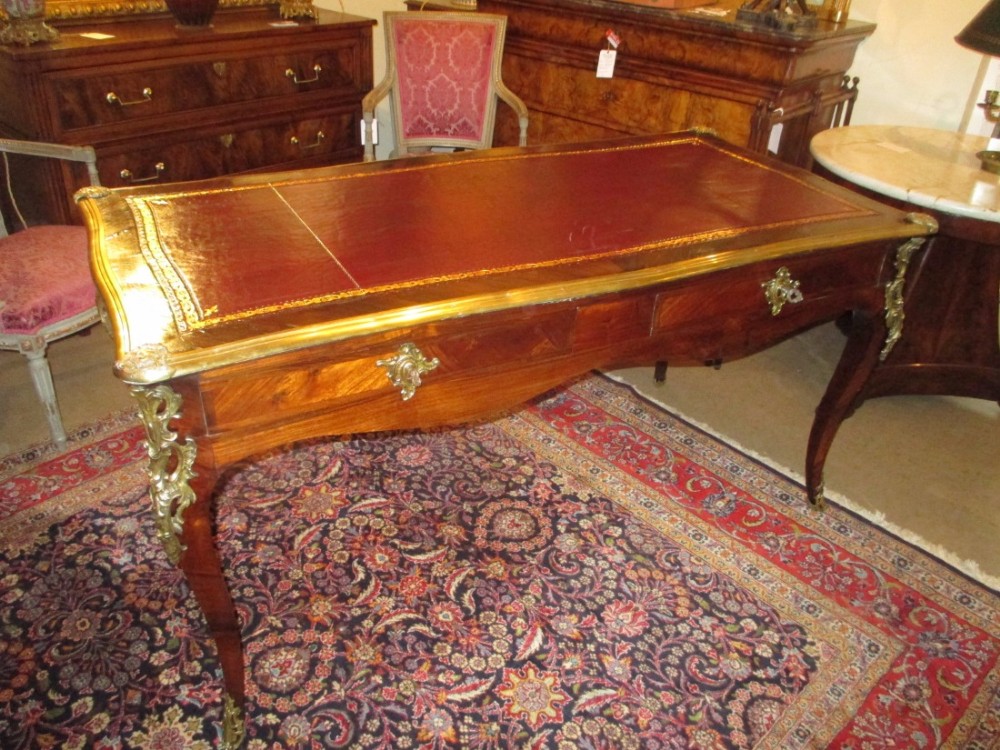 Large Writing Table or Bureau Plat