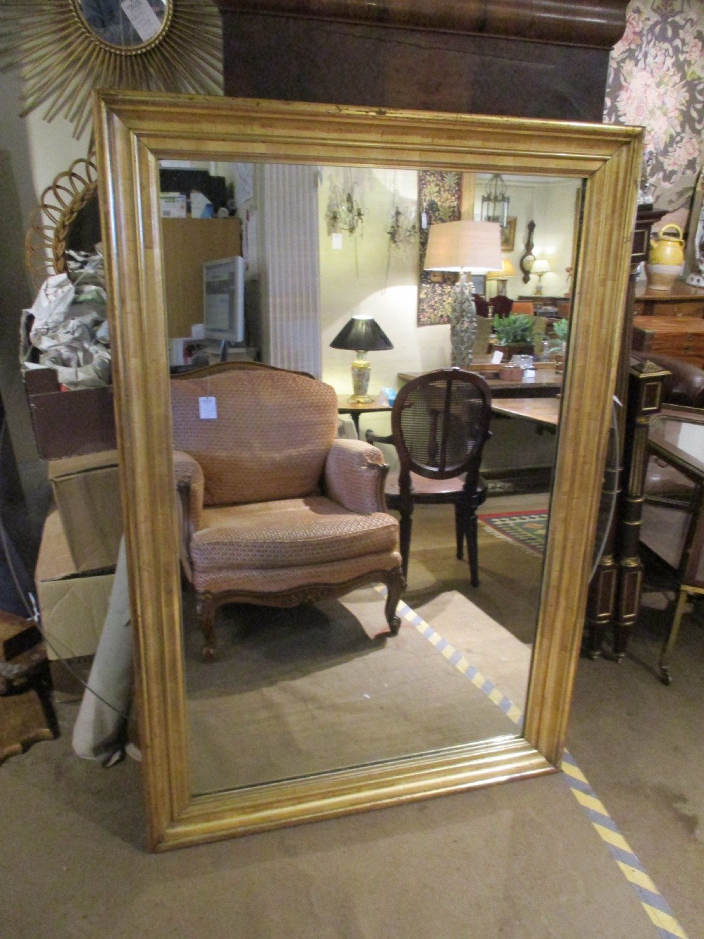Large Landscape gilt mirror View VIII