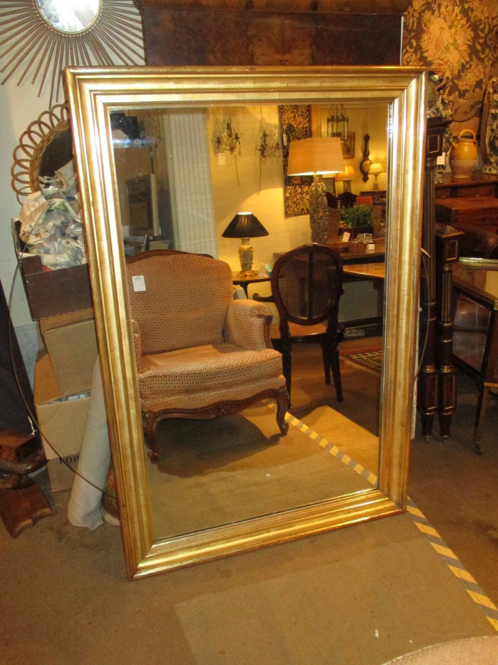Large Landscape gilt mirror View IX
