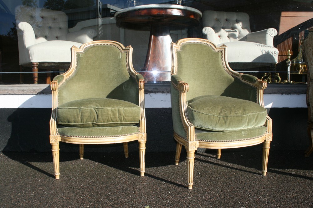 pair of louis style armchairs
