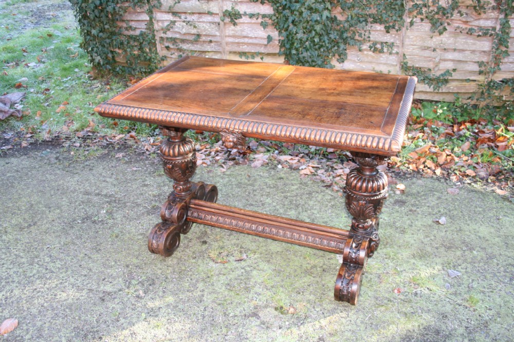 oak Jacobean style table 