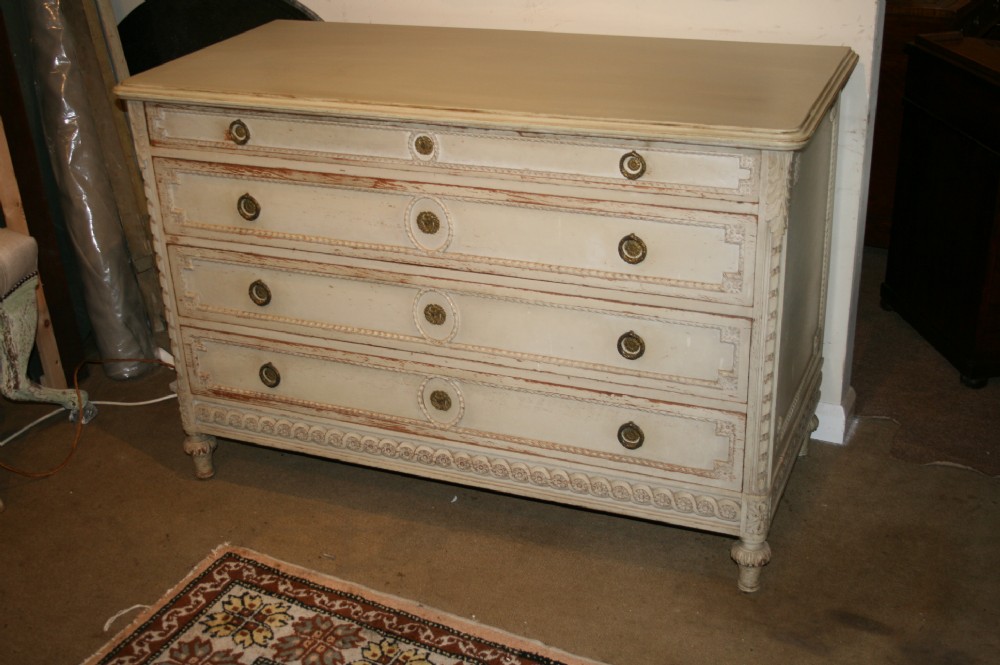 french painted commode 