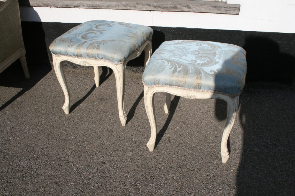 pair french stools 