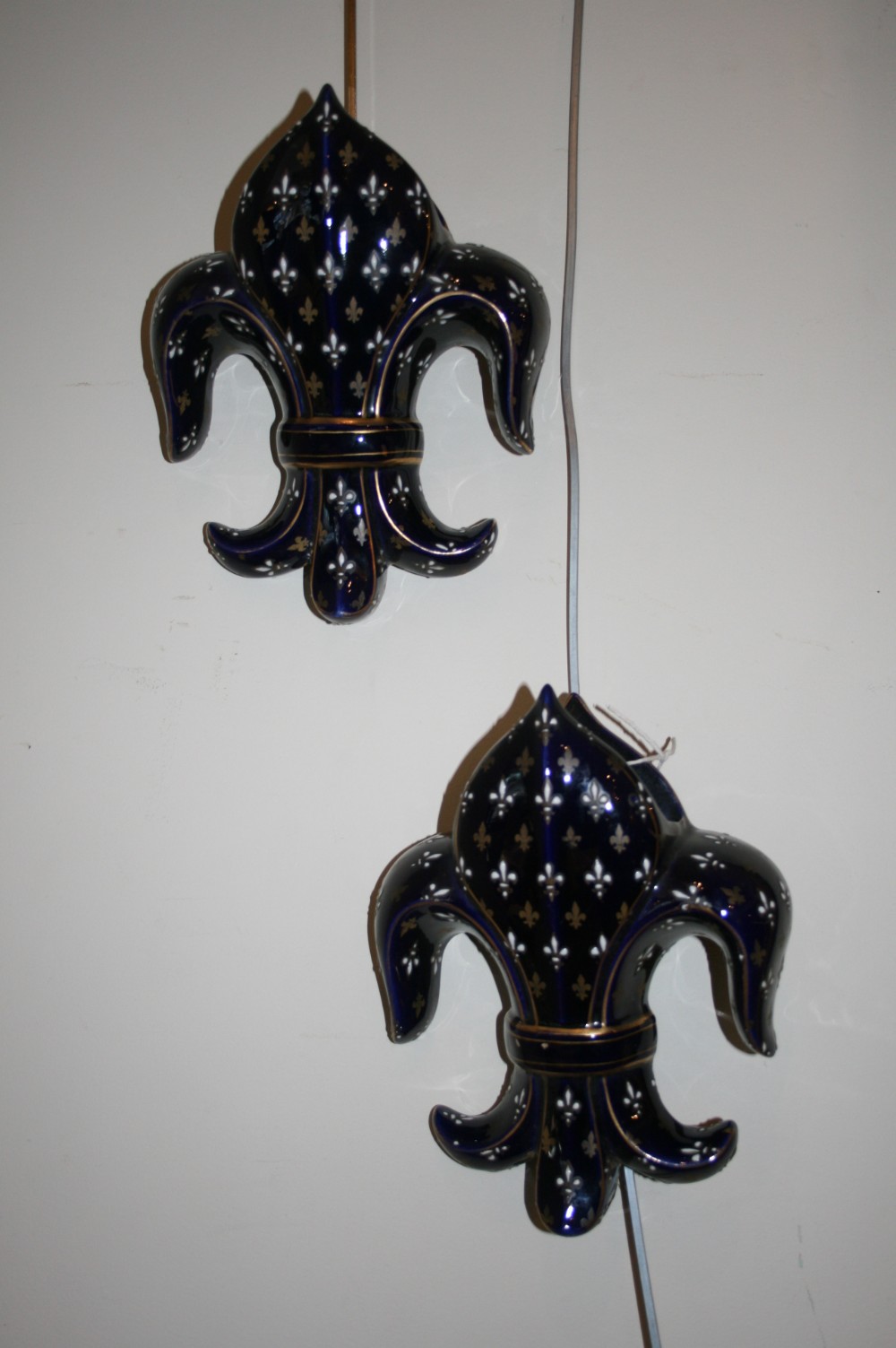 pair of french wall pockets 