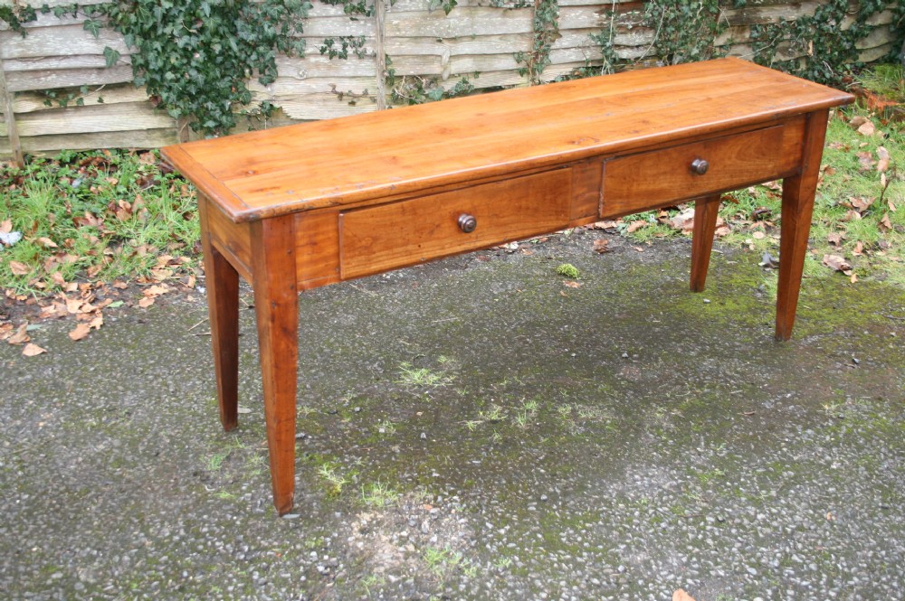 french cherry wood serving side table 