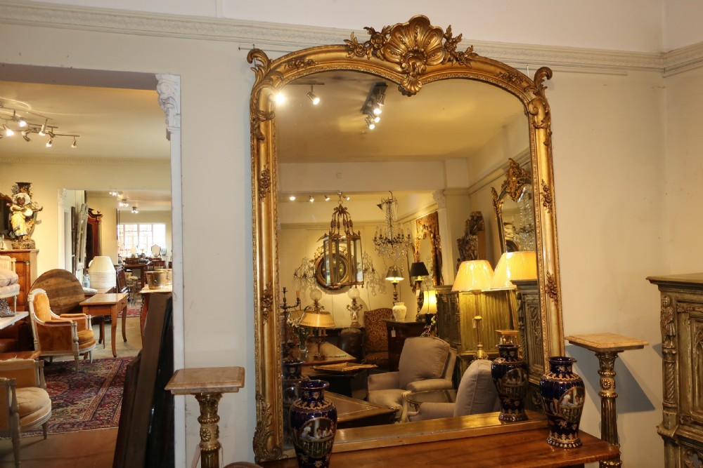 Very large gilt mirror View VIII