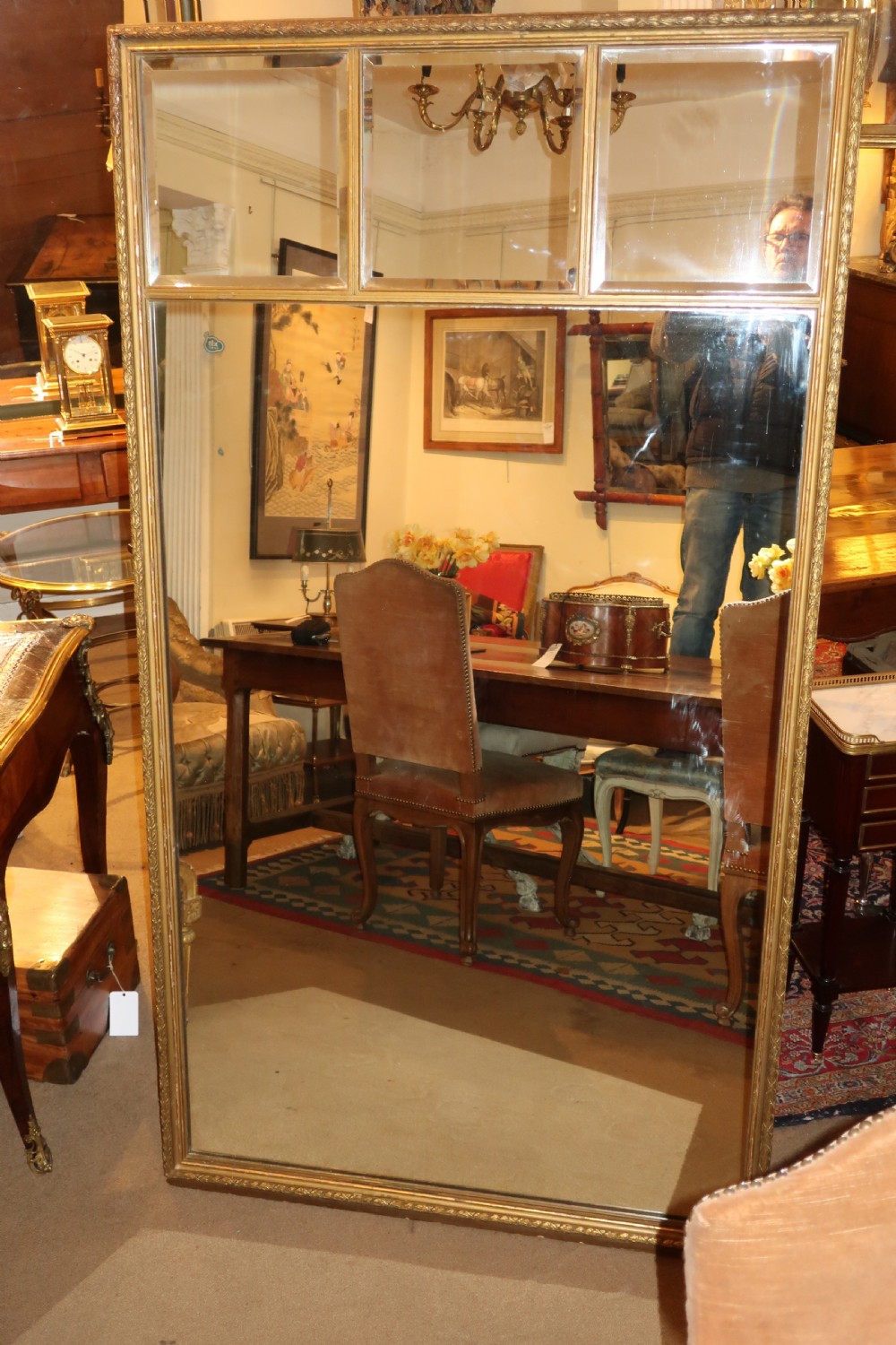 Large gilt mirror