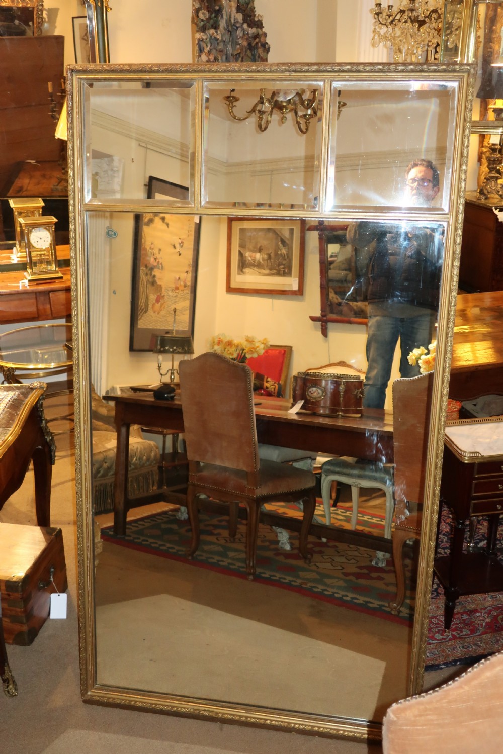 Large gilt mirror View II