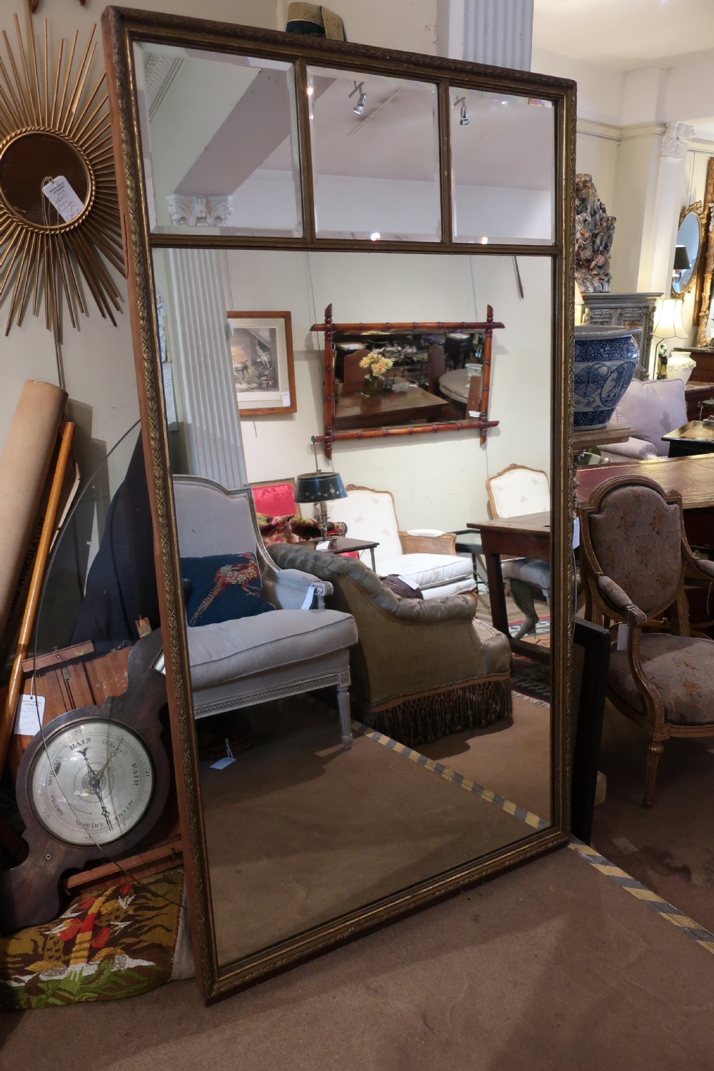 Large gilt mirror View VI
